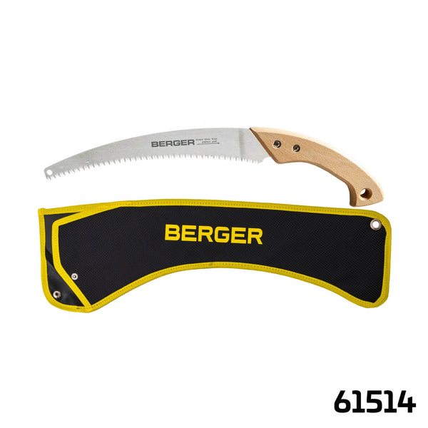 Berger Set 61514 | Bestehend aus Astsäge 61512 & Köcher 5129 | Grobe Zahnung für weiches Holz