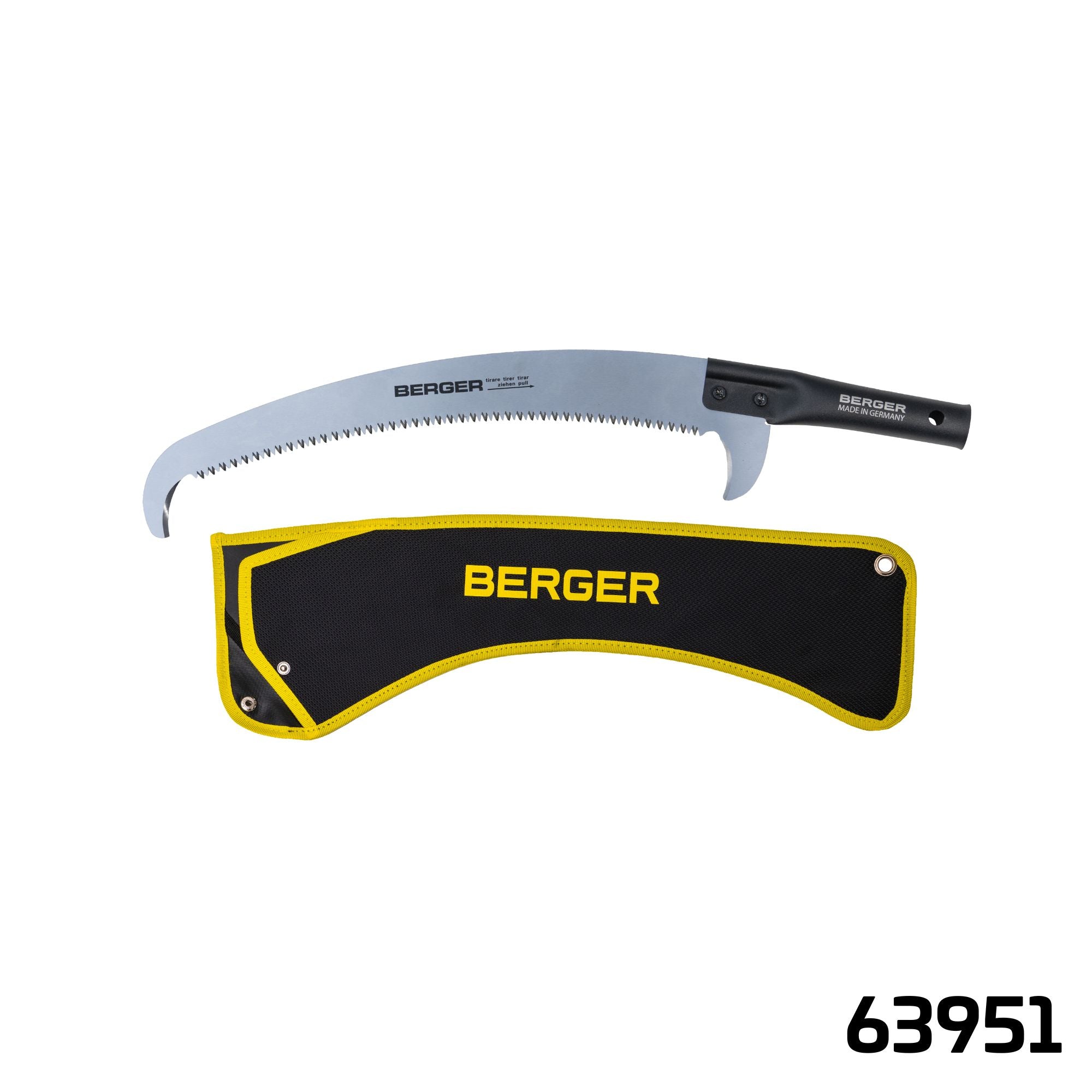 Berger ArboRapid Set 63951 | Bestehend aus Berger AbroRapid Aufsatzsäge 63952 + Sägeköcher Basic 5129