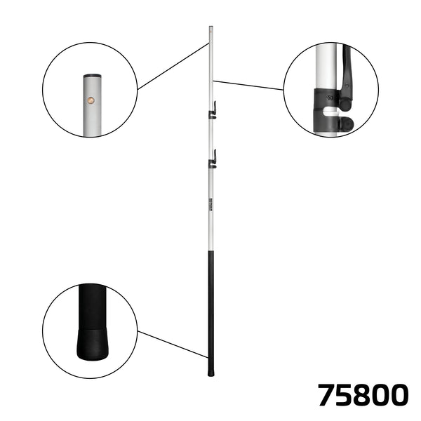 Berger ArboRapid 75800 | Dreiteilige Teleskopstange | Länge 1,75 - 4,65 m - Julius Berger GmbH & Co. KG