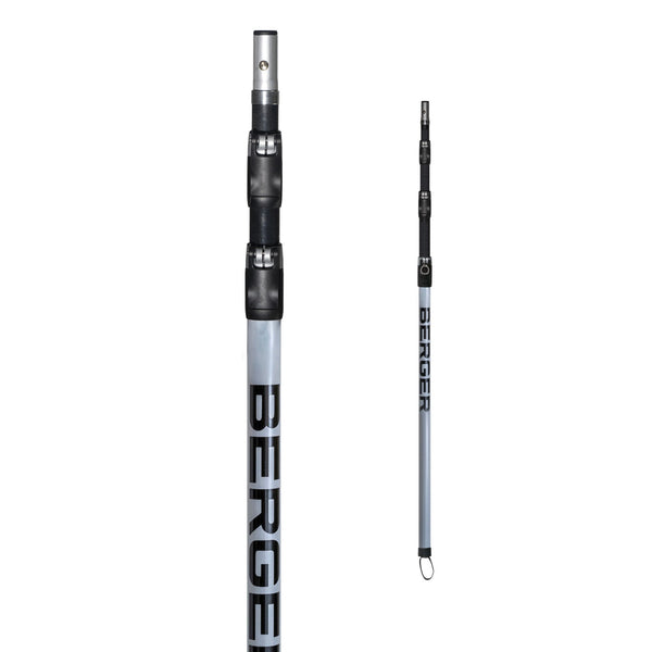 BERGER ArboRapid climbing pole | 76044 | 4-part extendable telescopic pole, 3 carbon and 1 glass fiber tube "GFK" (Ø 30 - 34 - 38 - 42 mm) | Length 0.90 - 2.70 m 