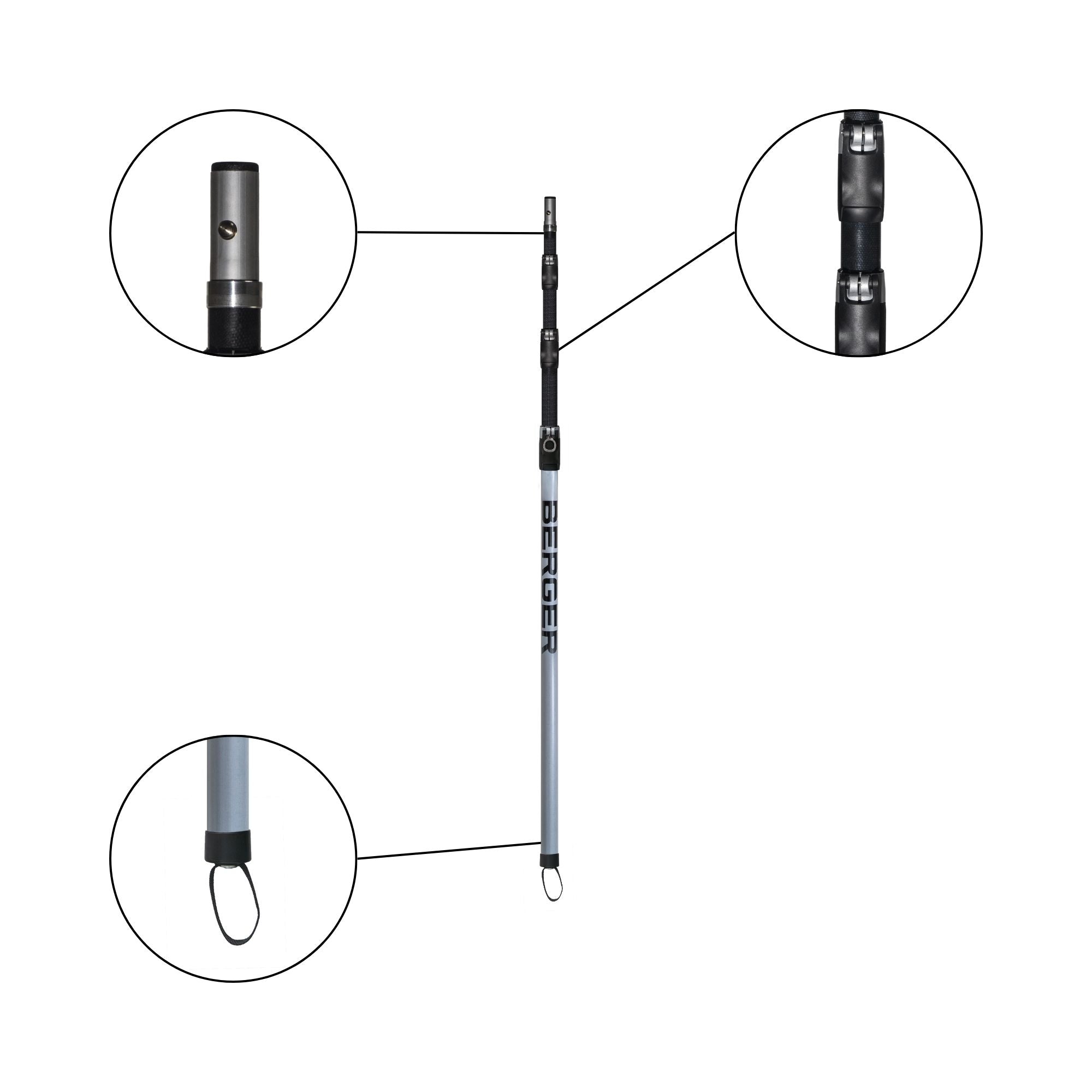 Berger Set 76449 | Consisting of telescopic pole 76044 & attachment saw 63952 & saw quiver 5129